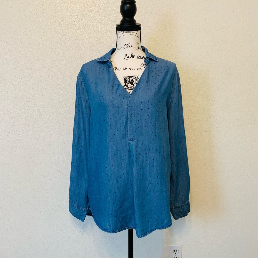 Love 8 Tunic Polka Dot Top Shirt